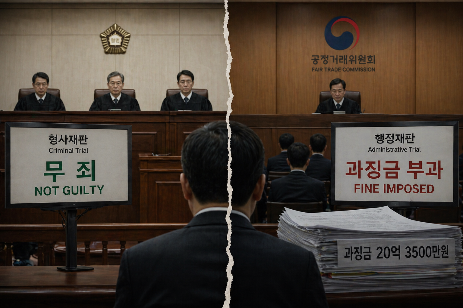 사법_행정소송과 형사소송의 결론이 엇갈림.png