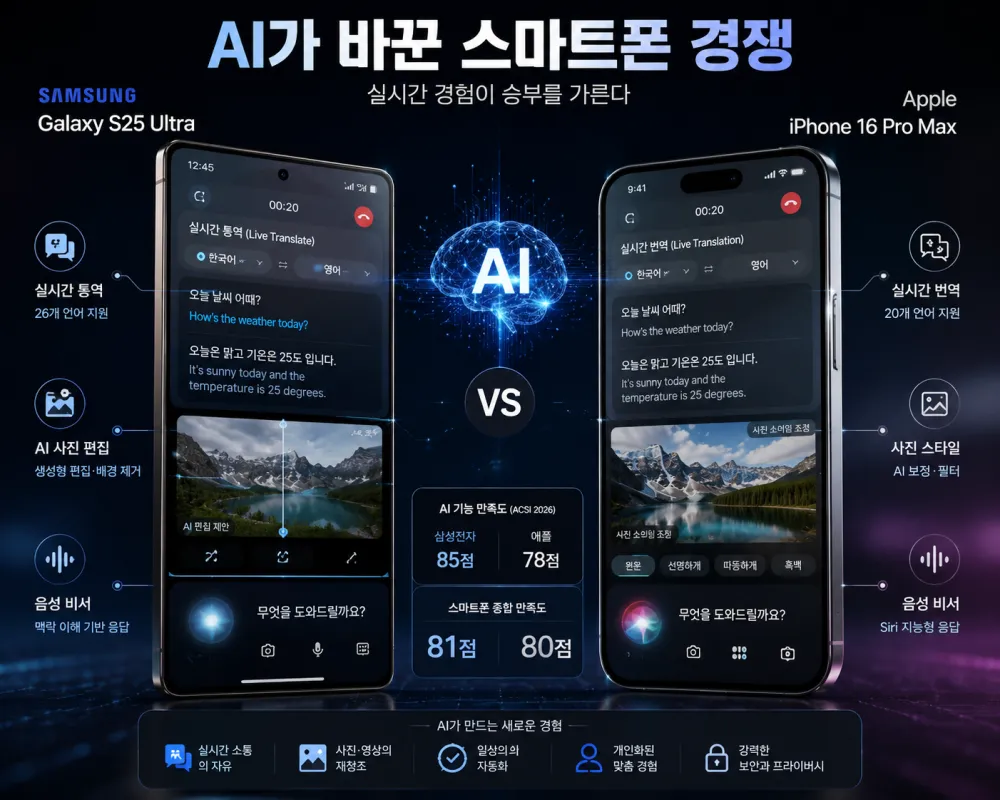 美서 애플 꺾은 삼성…1점 차 승부 갈랐던 ‘진짜 변수’는 AI였다
