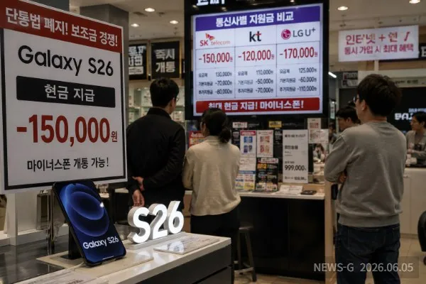 “갤럭시 S26 공짜폰 등장”…단통법 폐지 1년, 통신시장 무슨 일 벌어졌나