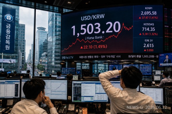 1 원·달러 환율 1500원 돌파로 긴장감이 감도는 서울 금융시장 전경.png