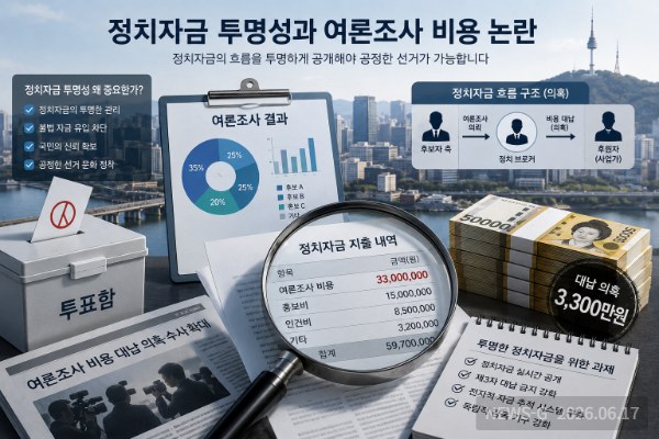 2 정치자금 투명성과 여론조사 비용 논란을 상징적으로 표현.png
