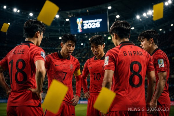 3 남아공전을 앞두고 경고 누적 부담에 놓인 한국 축구대표팀.png
