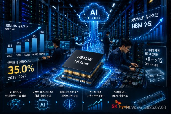 1 ② 한글 제목 AI 데이터센터 확산으로 폭발적으로 증가하는 HBM 메모리 수요와 반도체 산업 성장 모습.png