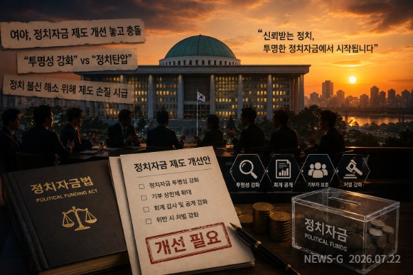 1 대한민국 국회와 정치권의 대립 구도를 통해 정치자금 제도 개선 필요성을 상징적으로 표현한 이미지.png