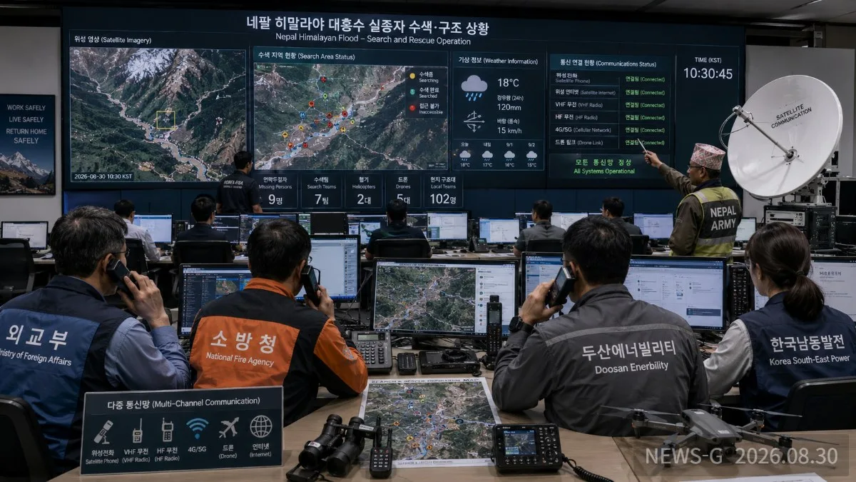 3 위성전화와 다중 통신망으로 연결된 재난 대응센터.png