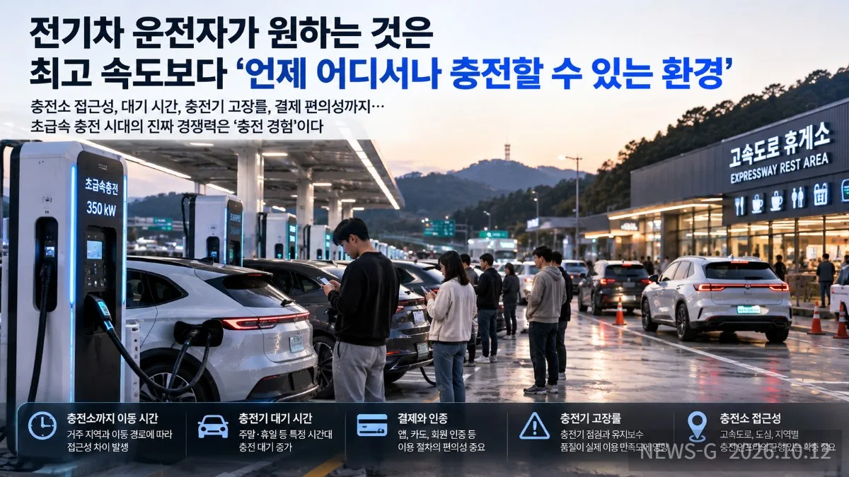 1-2 고속도로 휴게소의 전기차 충전 풍경.png